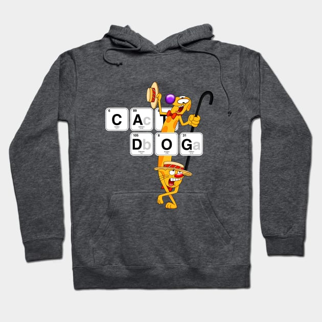 CatDog Chemistry Hoodie by cariespositodesign